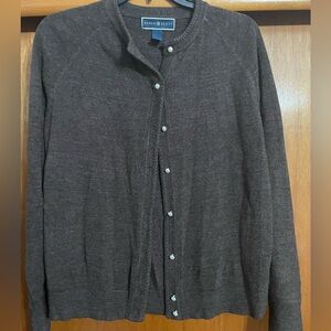 Karen Scott Chocolate Knit Sweater Medium